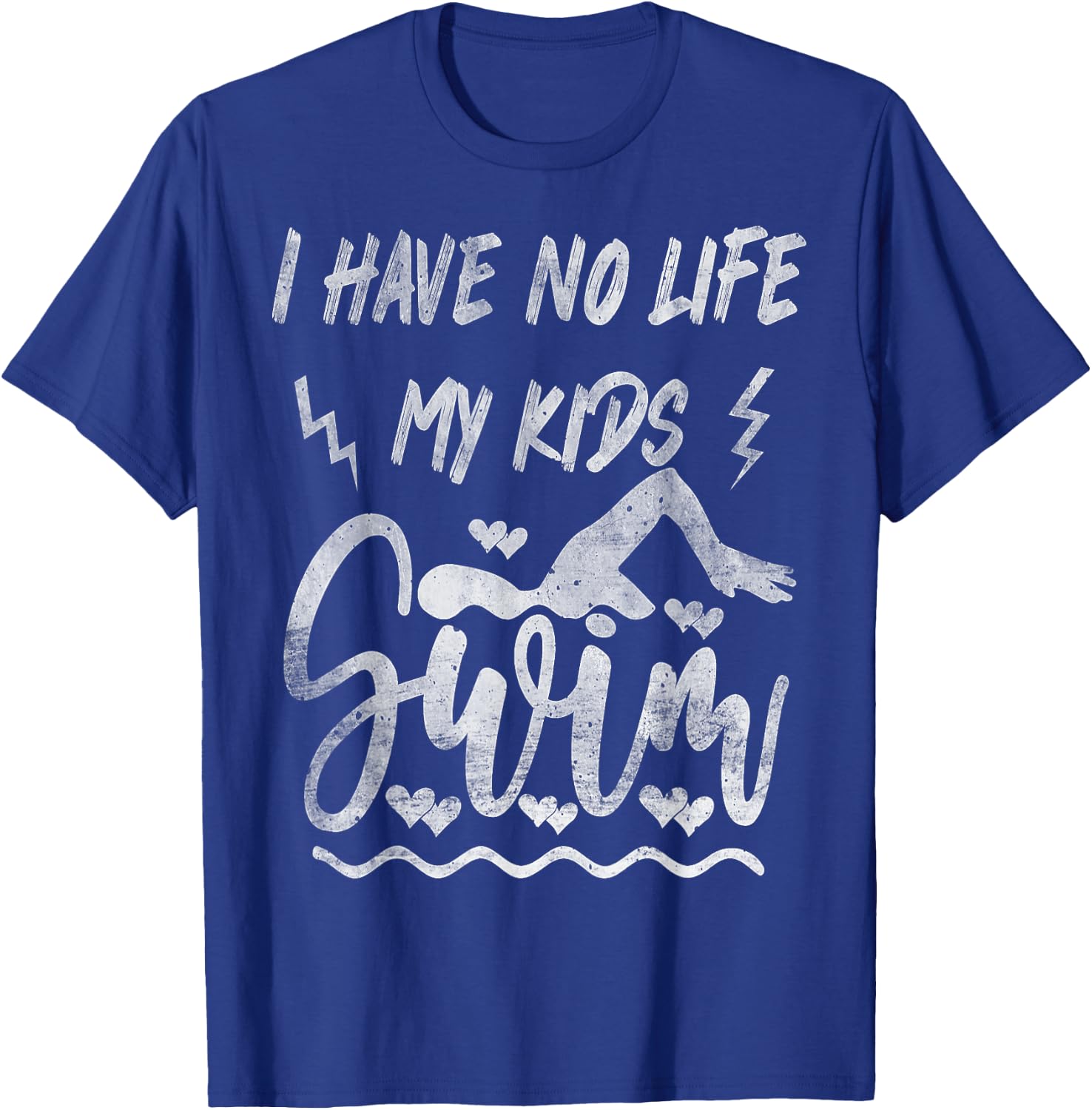 Funny Swim Mom Swim Dad Cool Swimming Swimmers Vintage T-Shirt - T-Shirt | Royal