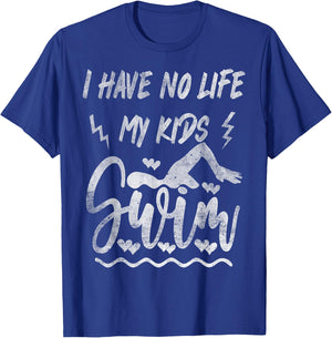 Funny Swim Mom Swim Dad Cool Swimming Swimmers Vintage T-Shirt - T-Shirt | Royal