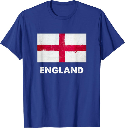 England Flag Jersey | English T-Shirt - T-Shirt | Royal