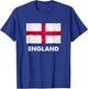 England Flag Jersey | English T-Shirt - T-Shirt | Royal