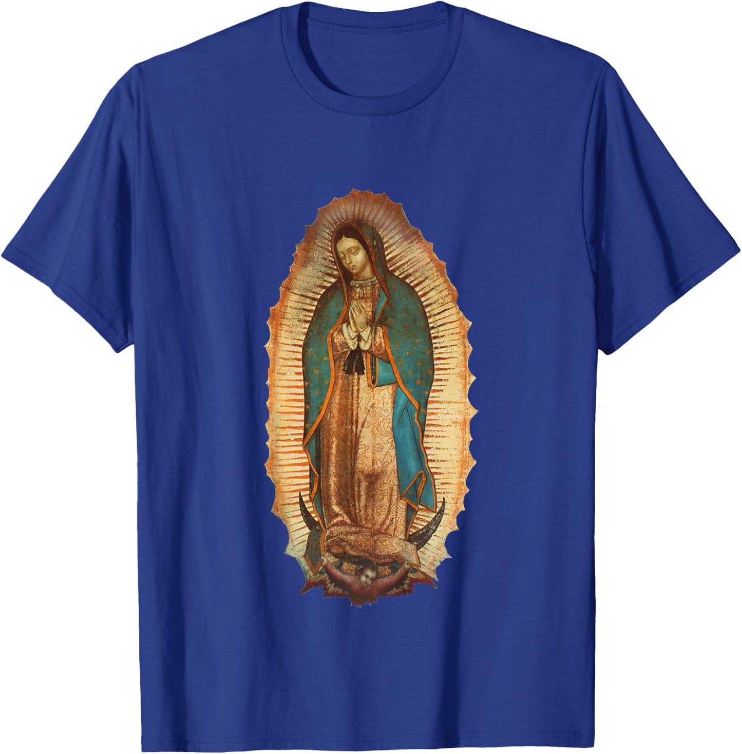 Our Lady Virgen De Guadalupe Maria Mary T-Shirt - T-Shirt | Royal