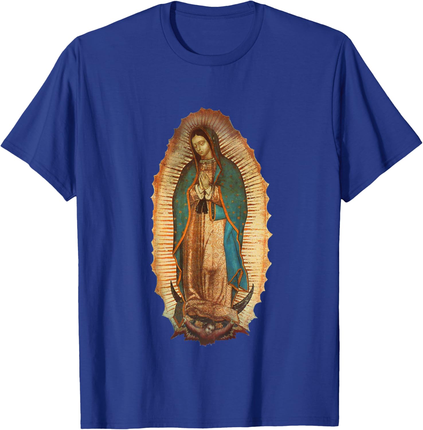Our Lady Virgen De Guadalupe Maria Mary T-Shirt - T-Shirt | Royal
