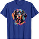 Cute Dachshund Mom Dad Doxie Weiner Art Design Men Women Kids T-Shirt - T-Shirt | Royal