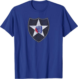 2ND Infantry Division Second Army T-Shirt - T-Shirt | Royal