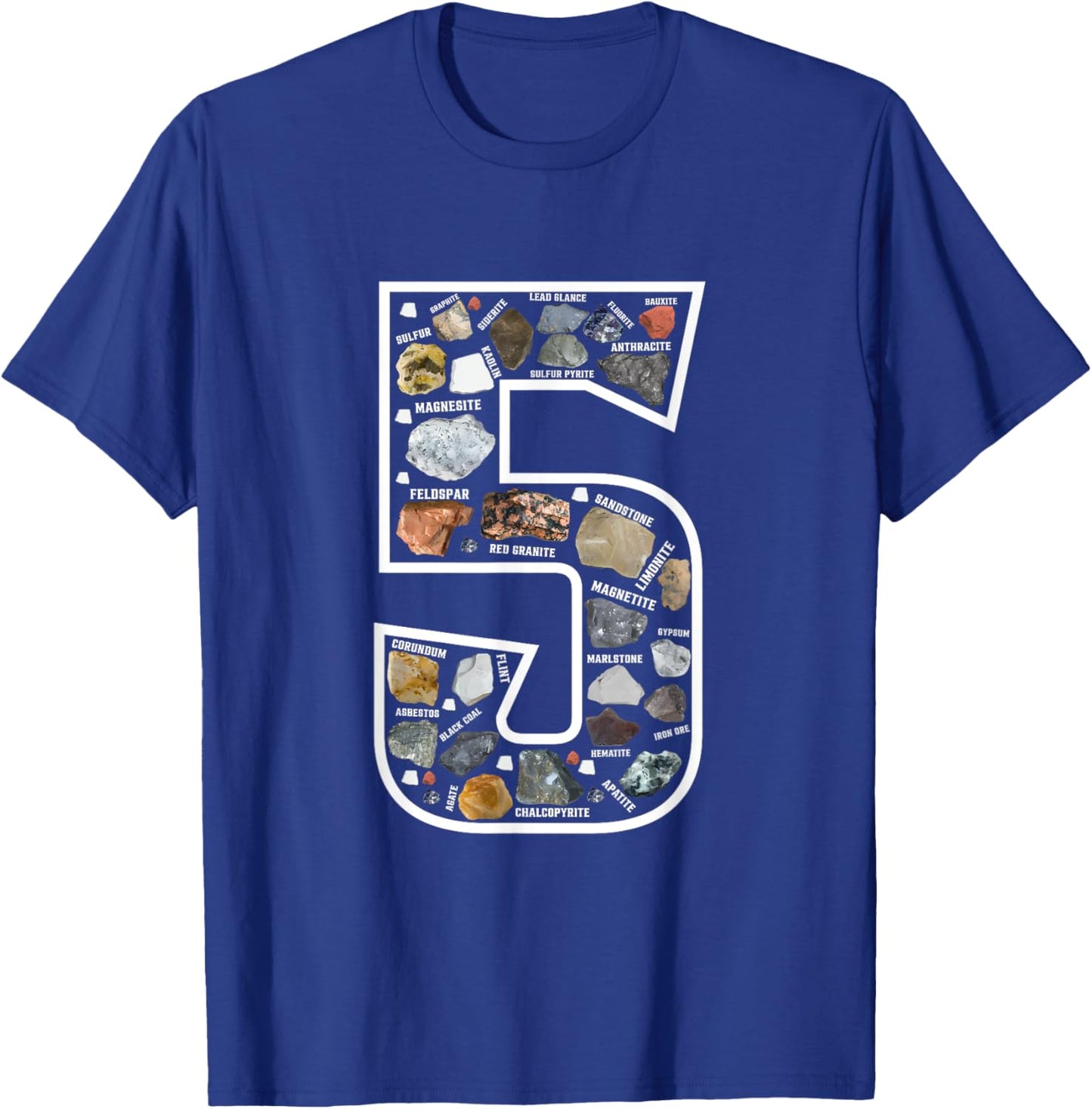 Geology 5 Years Old Rock Collecting 5th Geologist Birthday T-Shirt - T-Shirt | Royal