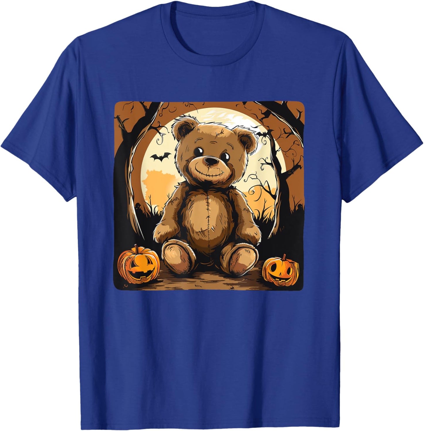 Smiling Halloween Teddy Bear Costume T-Shirt - T-Shirt | Royal