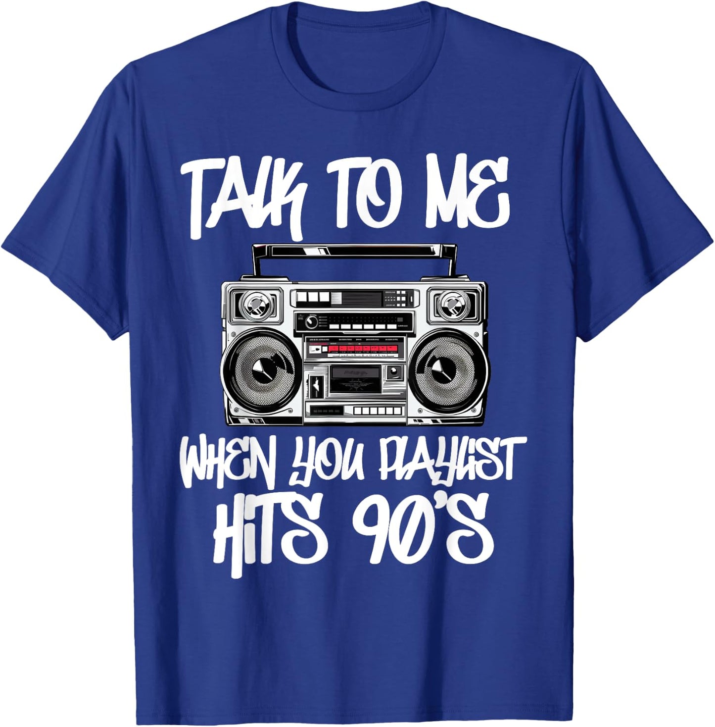 Hip Hop Men Women Old School 90s Rap Music 50th Year T-Shirt - T-Shirt | Royal