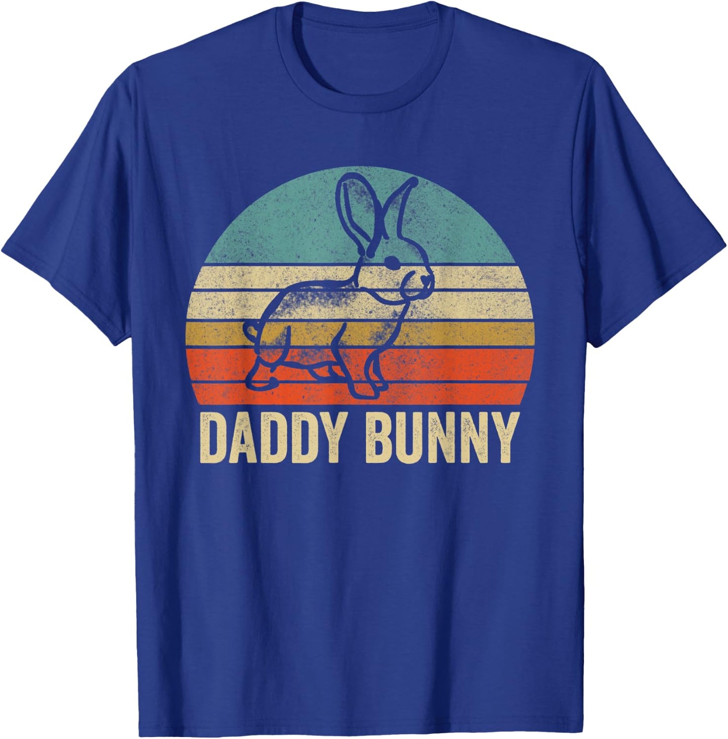 Funny Easter Day Dad Daddy Bunny Husband Wife Egg Ear T-Shirt - T-Shirt | Royal