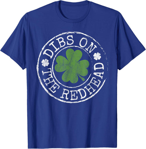Dibs On The Redhead Funny Clovers Stamp St Patrick's Day