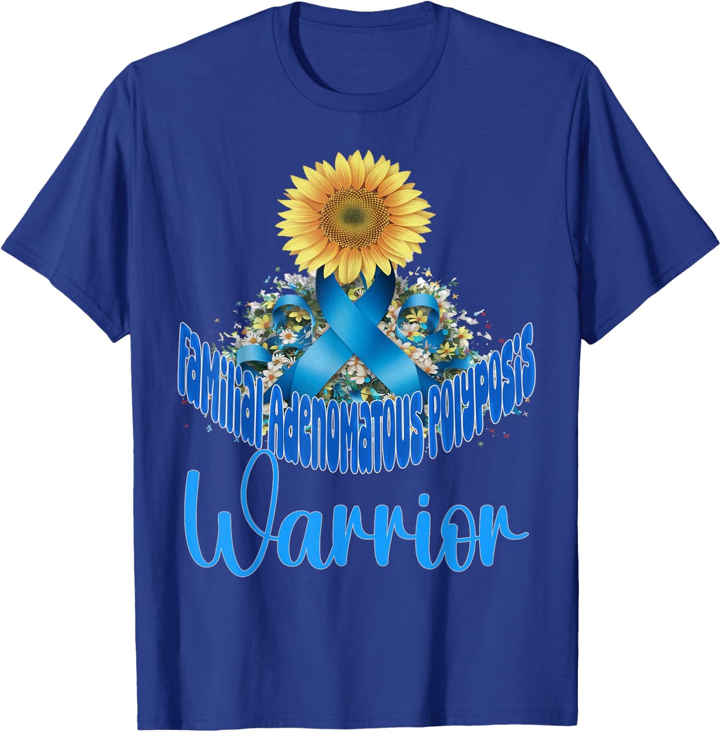 Familial adenomatous polyposis awareness sunflower T-Shirt - T-Shirt | Royal