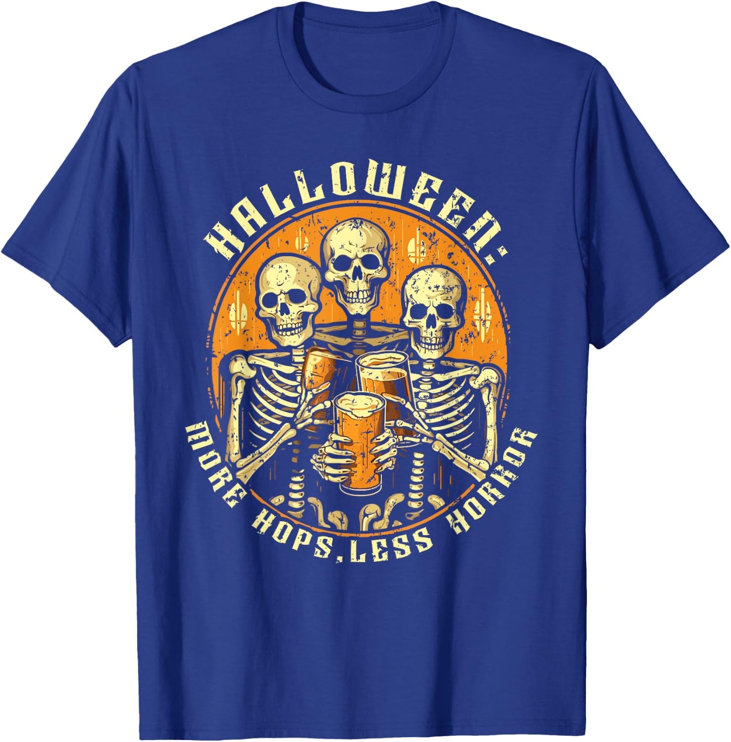 Halloween Beer Drinker Trick Or Treat Spooky Alcoholic T-Shirt - T-Shirt | Royal