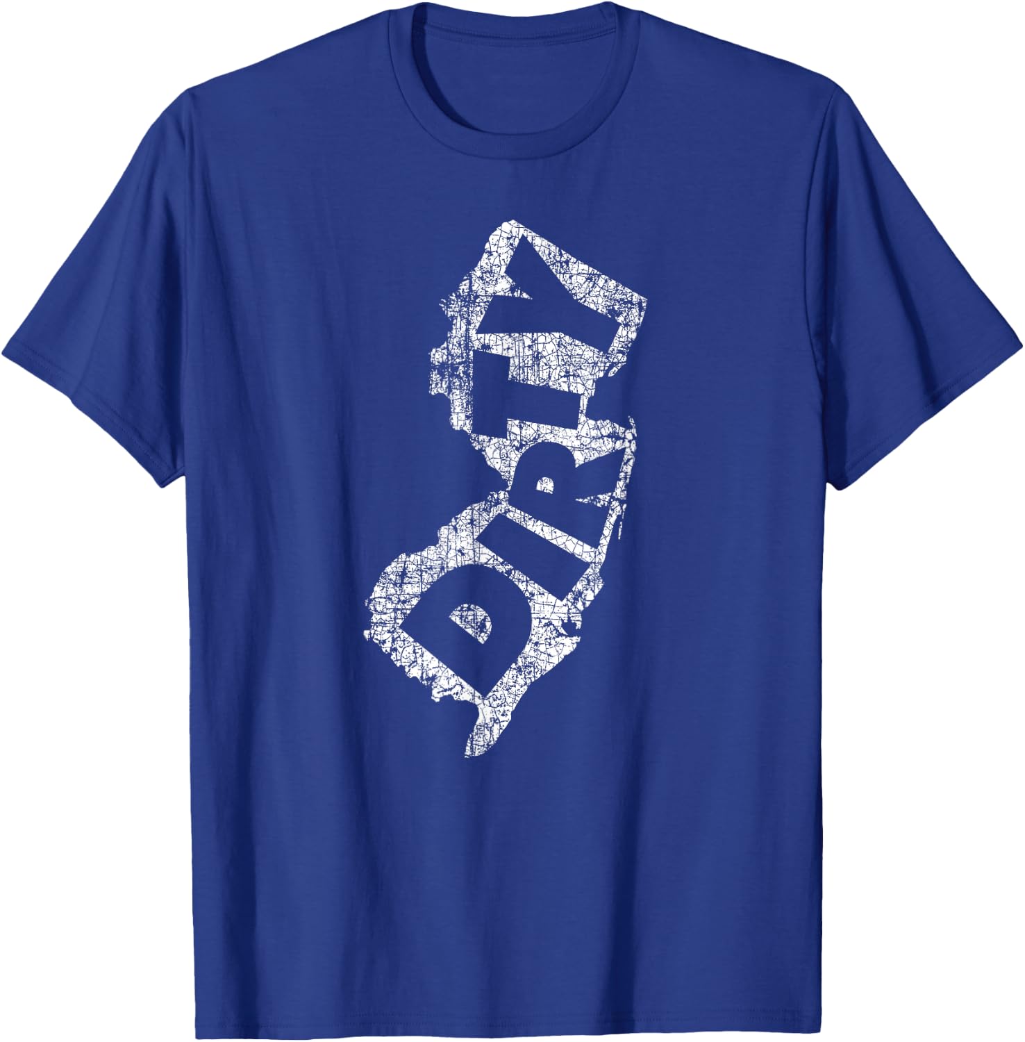 Retro Dirty Jerz Funny New Jersey Beach Vintage Throwback T-Shirt - T-Shirt | Royal