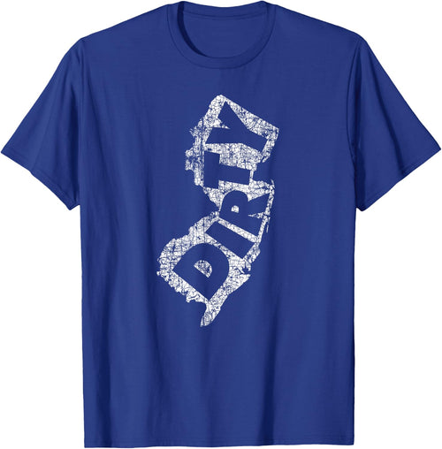 Retro Dirty Jerz Funny New Jersey Beach Vintage Throwback