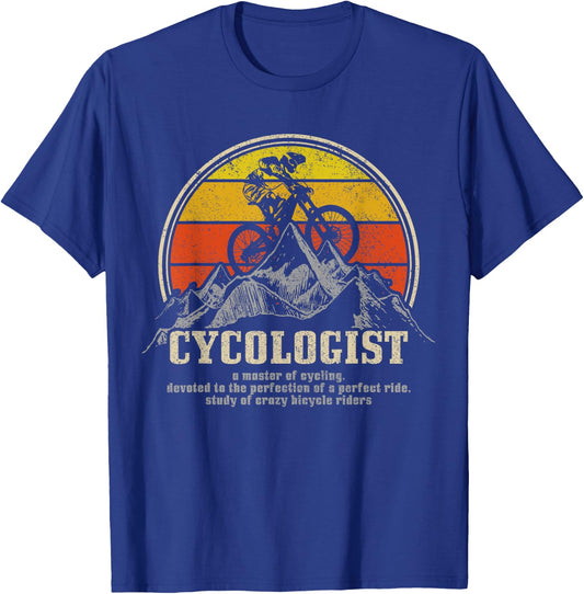 Mountain Bike Cycologist MTB Funny Mountain Biker Gift T-Shirt - T-Shirt | Royal