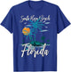 Family Vacation Retro Sunset Florida Santa Rosa Beach T-Shirt - T-Shirt | Royal
