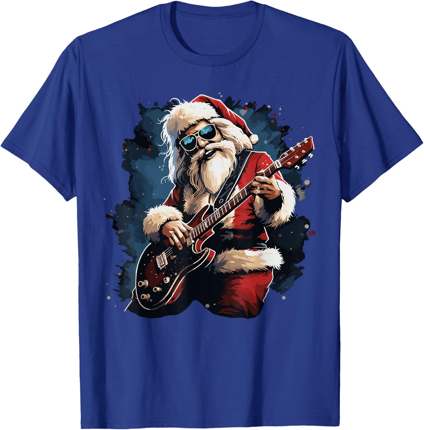 Have a Rock & Roll Christmas ROCK Santa Music lover T-Shirt - T-Shirt | Royal