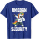 Unicorn Security Dad Mom Daughter Adult unicorn costume gift T-Shirt - T-Shirt | Royal