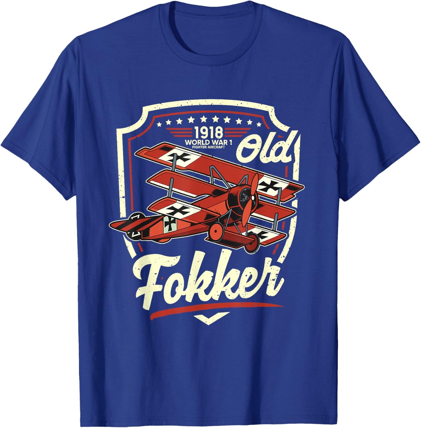 Altes Fokker WW1 aircraft German Fokker T-Shirt - T-Shirt | Royal