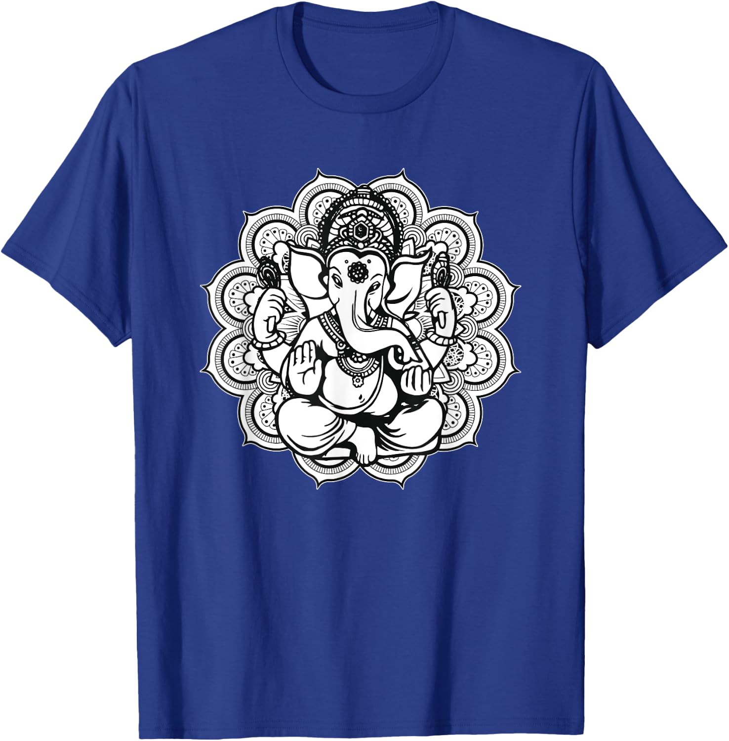 Ganesh Ganesha Elephant Mandala India Art Indian God Hindu T-Shirt - T-Shirt | Royal