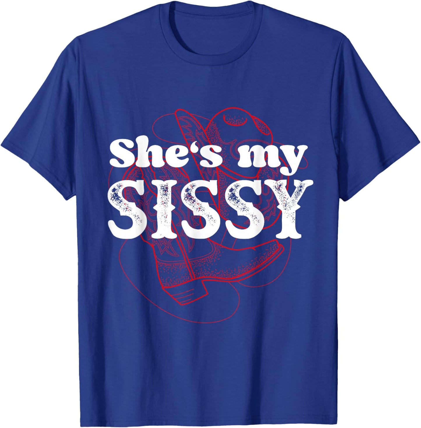 Texas Bud Texas Sissy Square Dance Couple Rodeo T-Shirt - T-Shirt | Royal