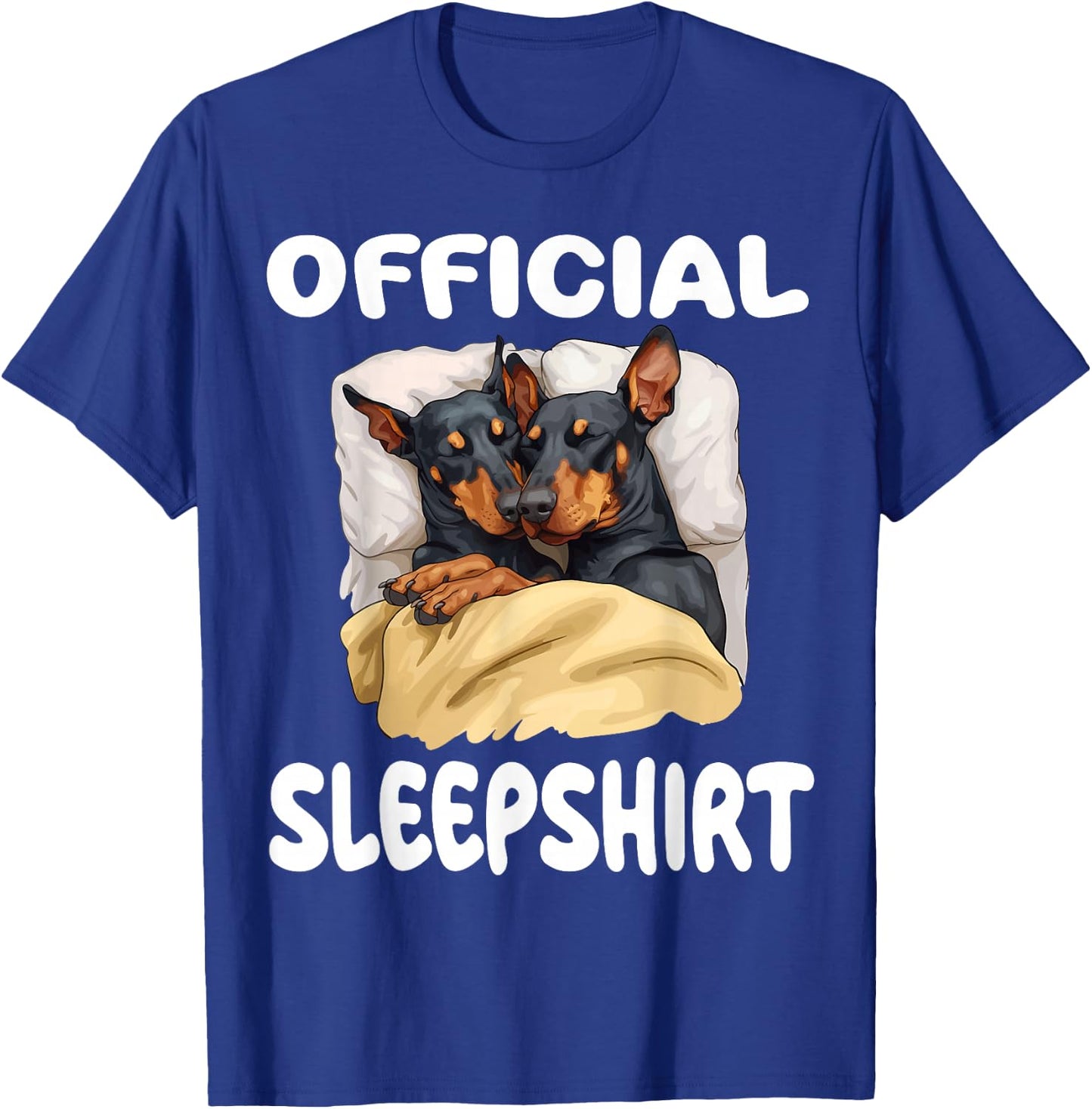 Doberman Pinscher Dog Official Sleepshirt Pajamas Nightgown T-Shirt - T-Shirt | Royal