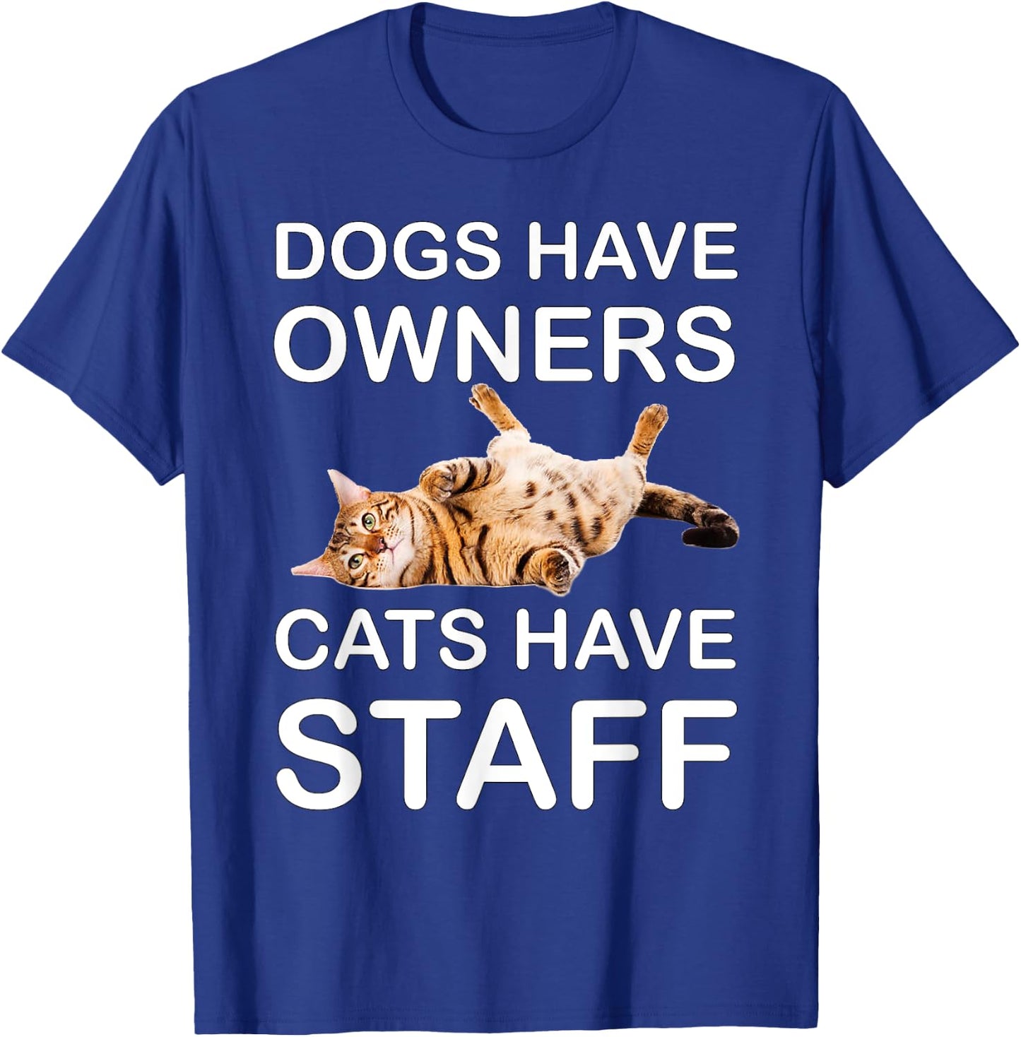 Cat Shirts /Women - Funny Cat Shirts for Cat Dad/Mom T-Shirt - T-Shirt | Royal