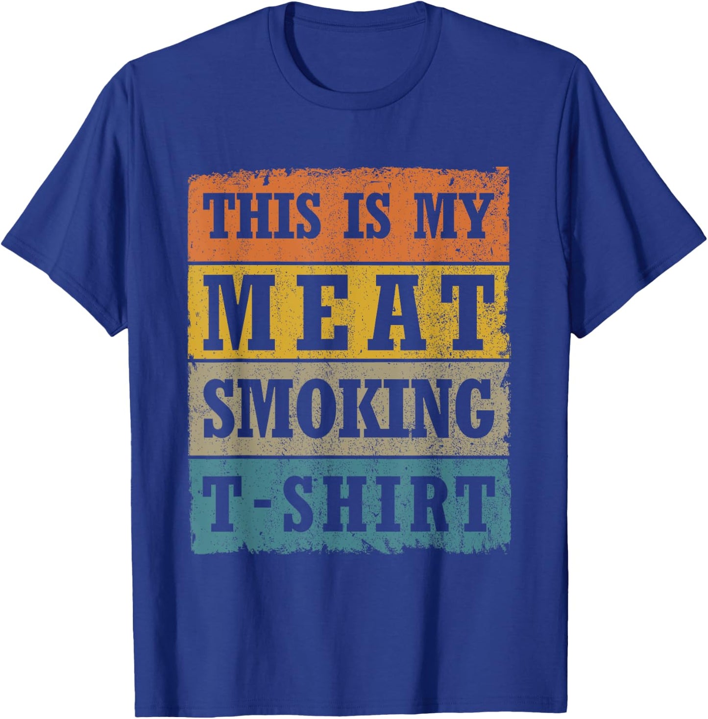 This Is My Meat Smoking Vintage Retro BBQ Grill T-Shirt - T-Shirt | Royal
