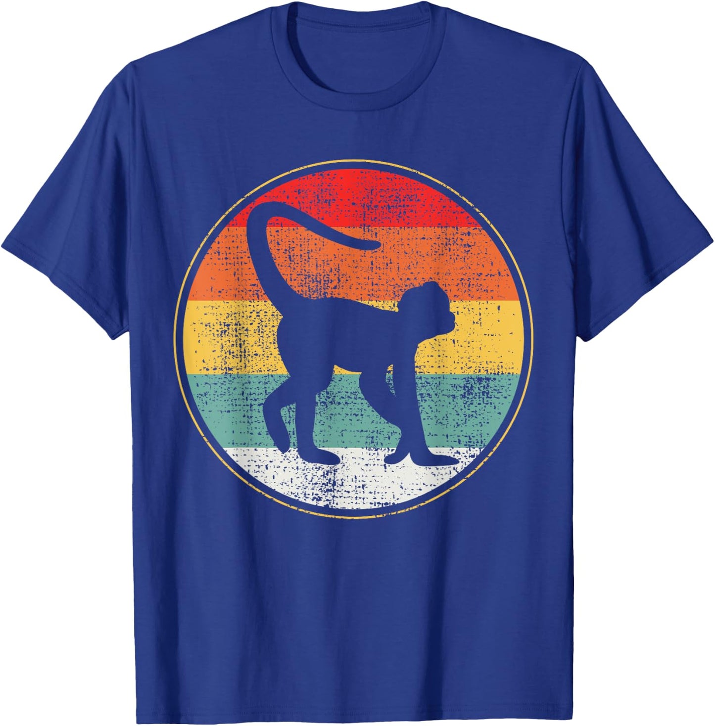 Spider Monkey Retro Vintage T-Shirt - T-Shirt | Royal