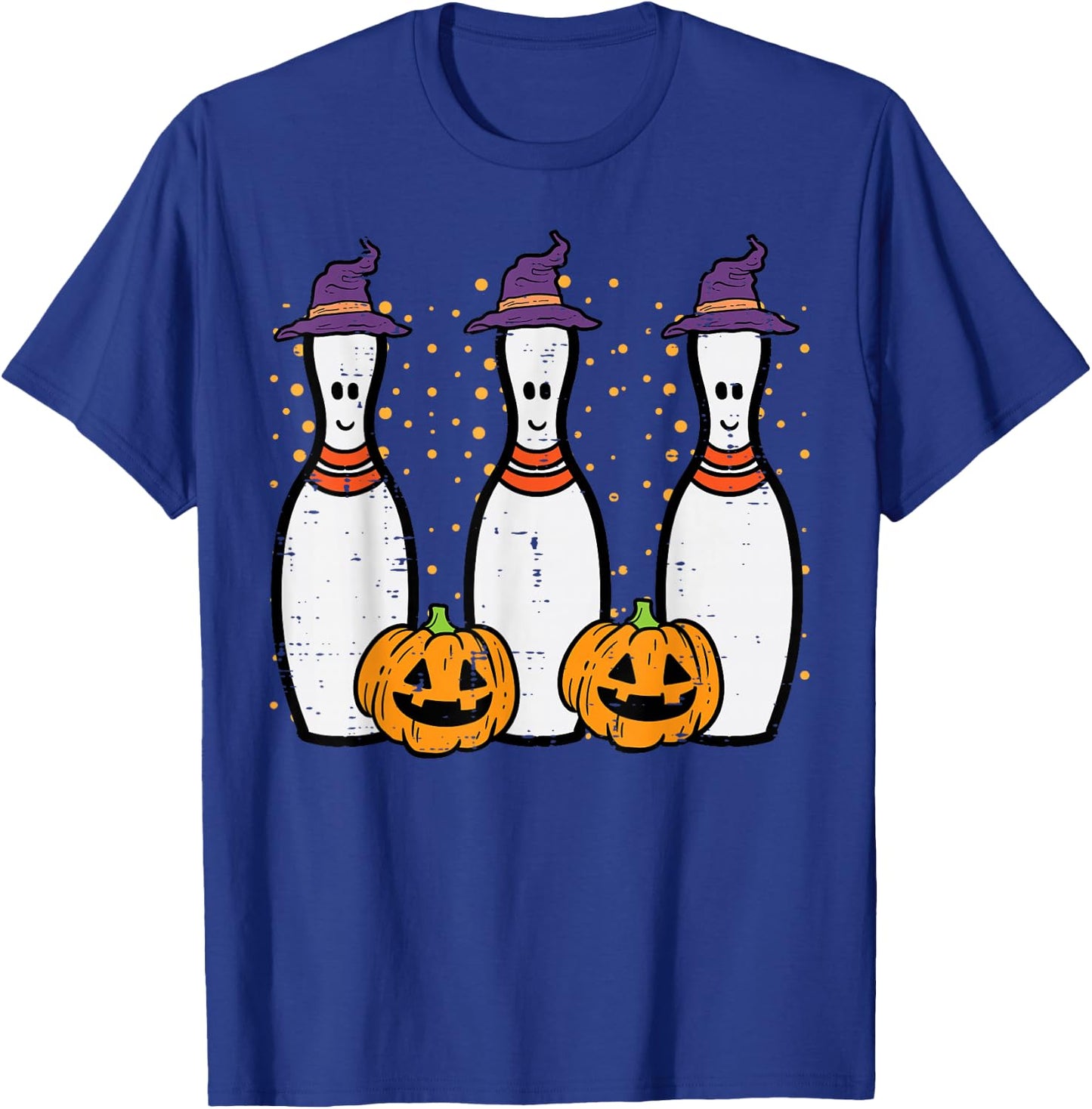 Halloween Bowling Costume Bowler Men Women Kids Boys Youth T-Shirt - T-Shirt | Royal