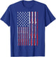 Fishing Rod American Flag Funny Vintage Fishing Small T-Shirt - T-Shirt | Royal