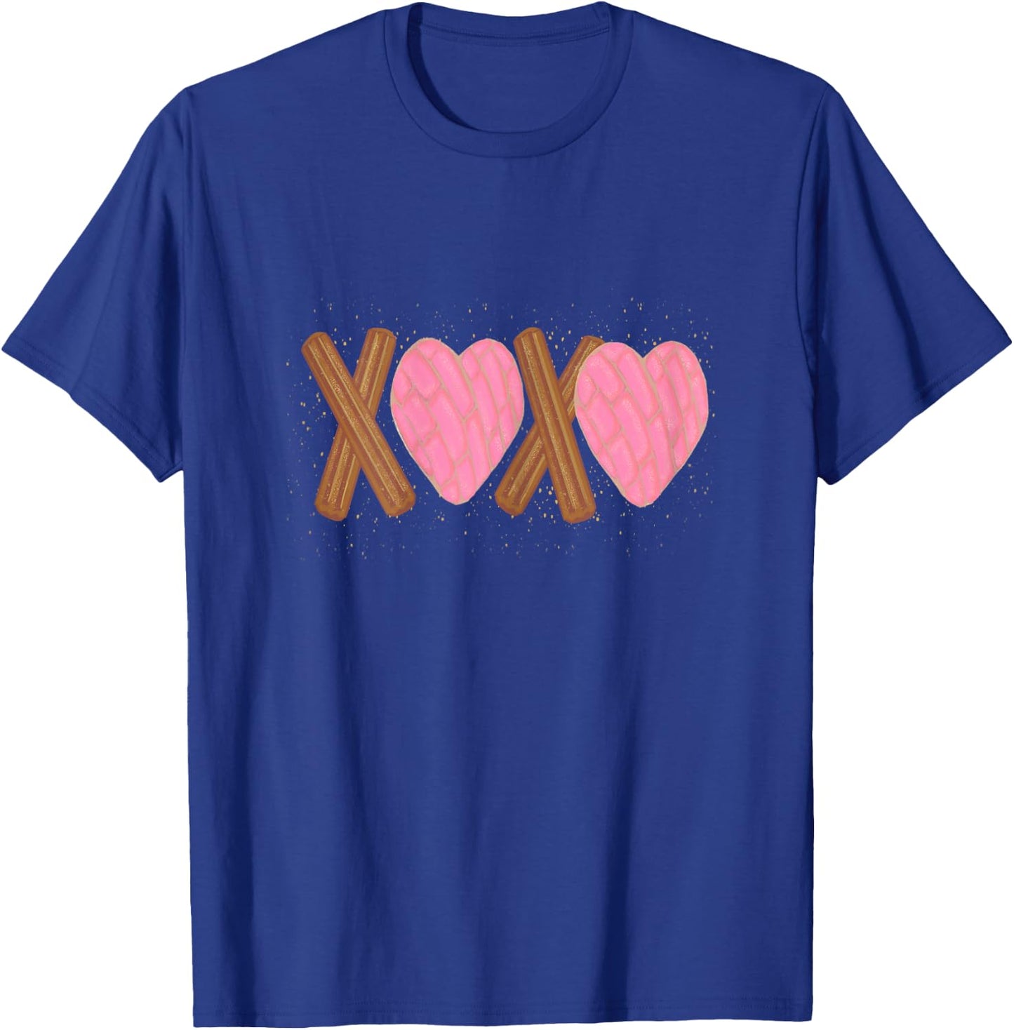 Latinx Funny Valentine's Gift Latina Concha Churro Shirt T-Shirt - T-Shirt | Royal