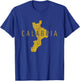 Calabrian Map Word Art - Calabria Italy Souvenir T-Shirt - T-Shirt | Royal