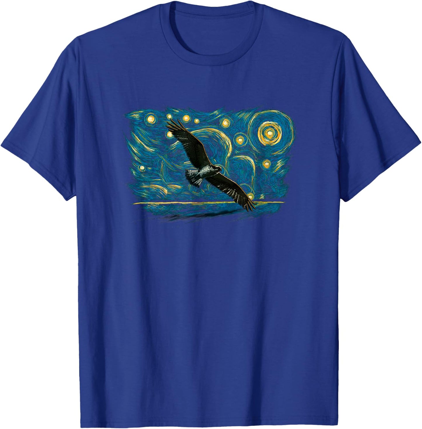 Retro Vintage Style Osprey T-Shirt - T-Shirt | Royal