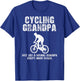 Cycling Grandpa Cool Love Cycle Biking Riding T-Shirt - T-Shirt | Royal
