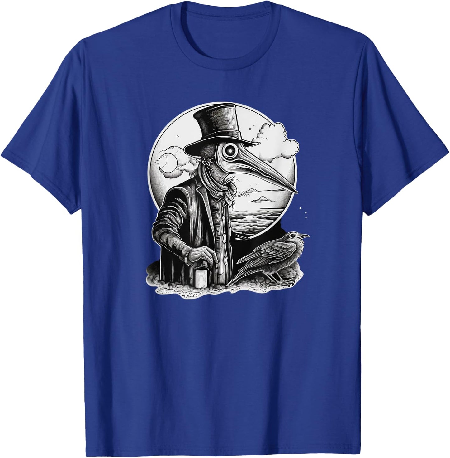 Funny Plague Doctor cool Grunge Style leeches medical T-Shirt - T-Shirt | Royal