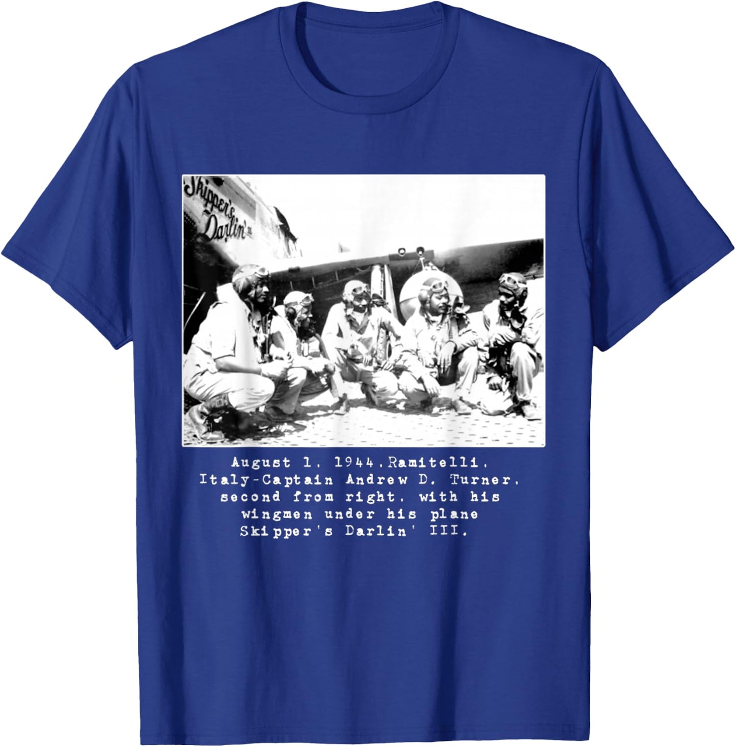 Tuskegee Historic Air Men T-Shirt - T-Shirt | Royal