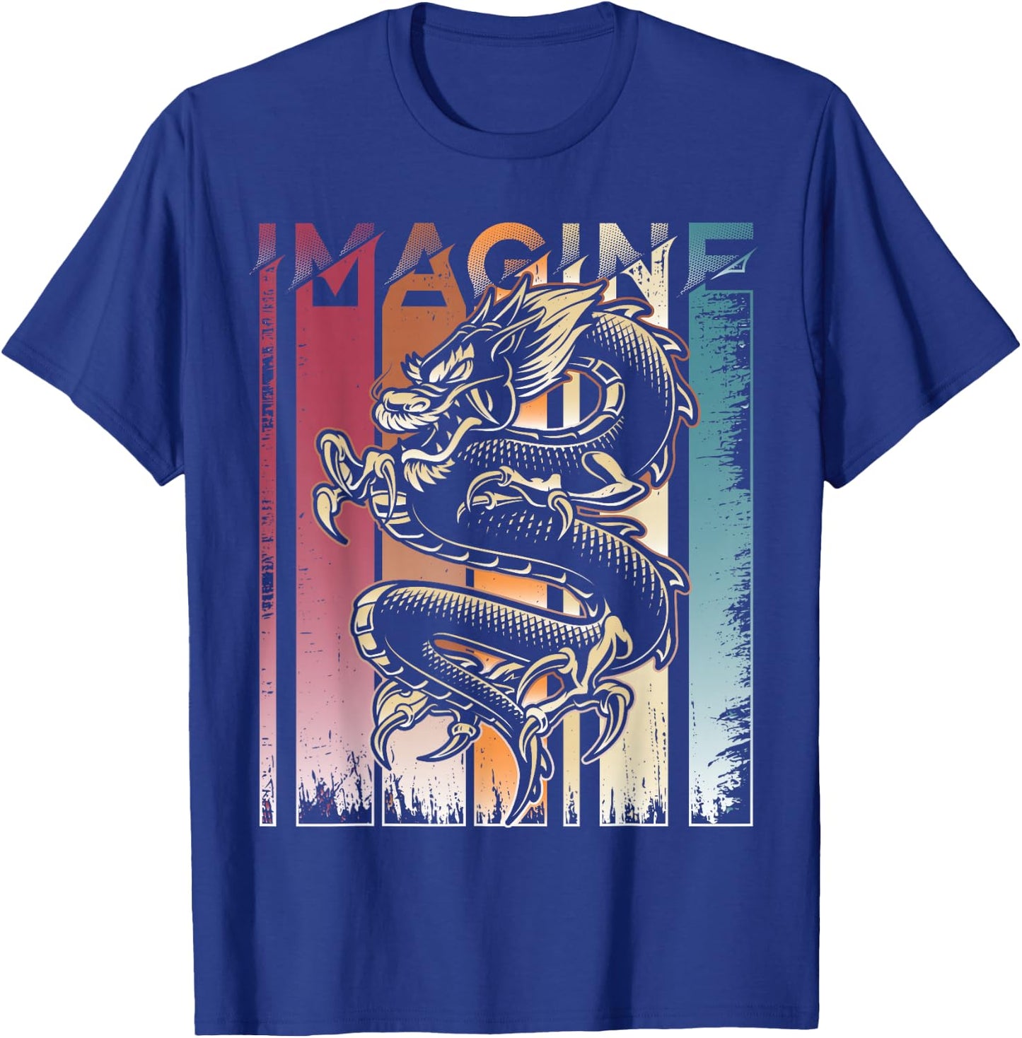 Imagine Dragon A Vintage Retro Cool Art T-Shirt - T-Shirt | Royal