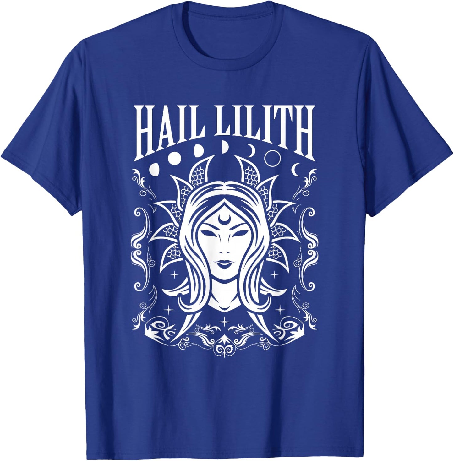 Dark Demon Occult Hail Lilith and Full Moon Cycle Women's T-Shirt - T-Shirt | Royal