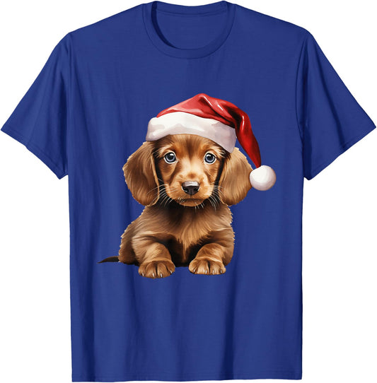 Christmas Winter Wiener & Dachshund T-Shirt - T-Shirt | Royal