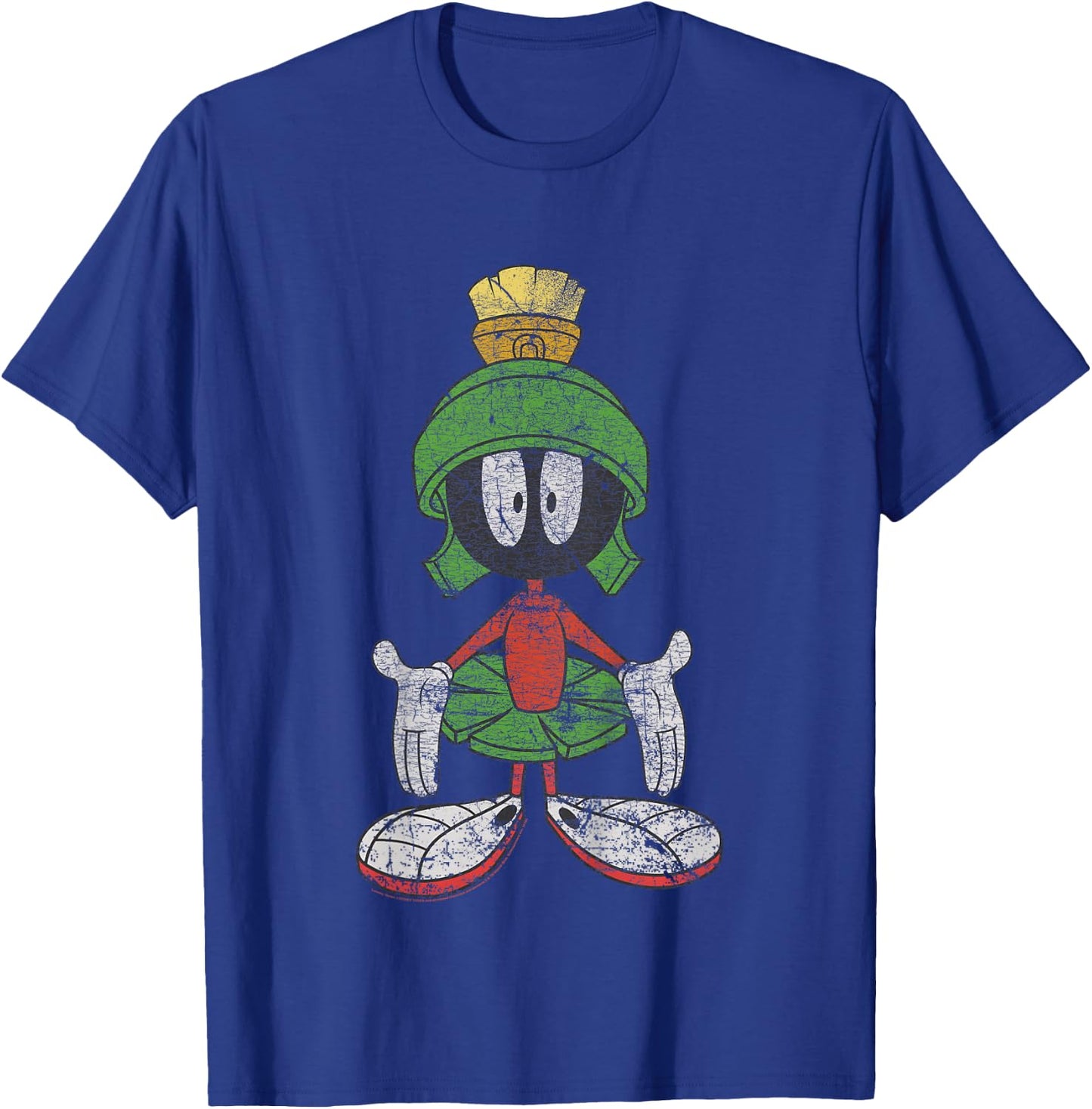 Kids Looney Tunes Marvin The Martian Vintage Portrait T-Shirt - T-Shirt | Royal