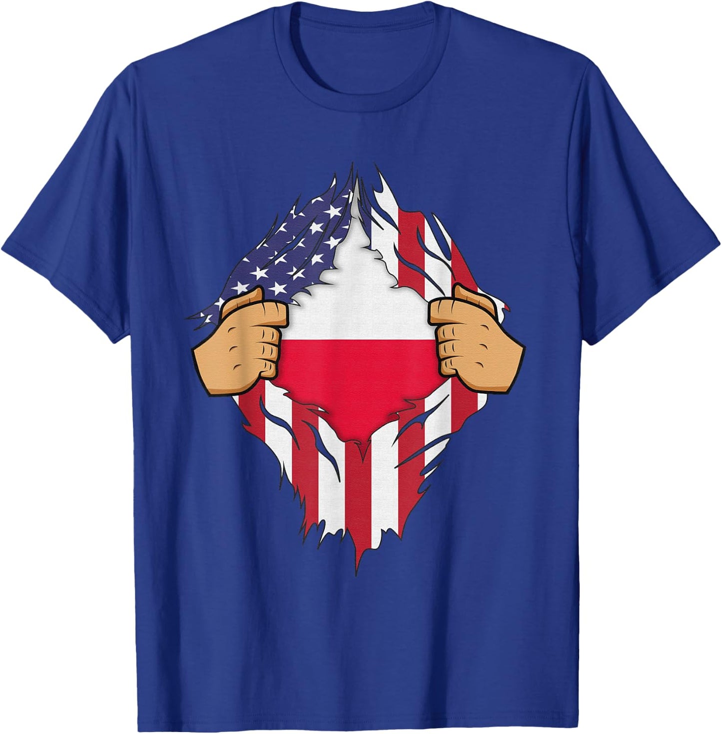 POLISH FLAG POLAND Men Women Kids Gift T-Shirt - T-Shirt | Royal