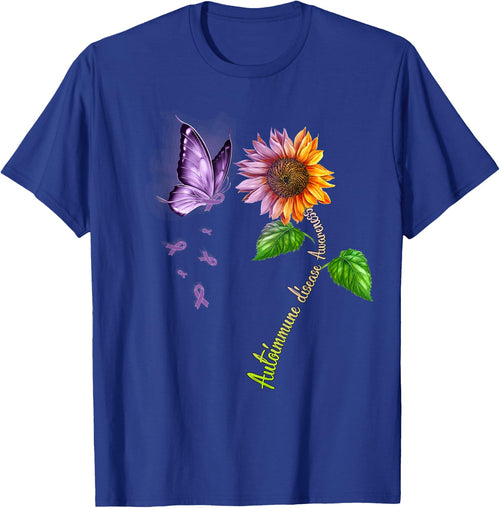 Butterfly Sunflower Autoimmune disease Awareness