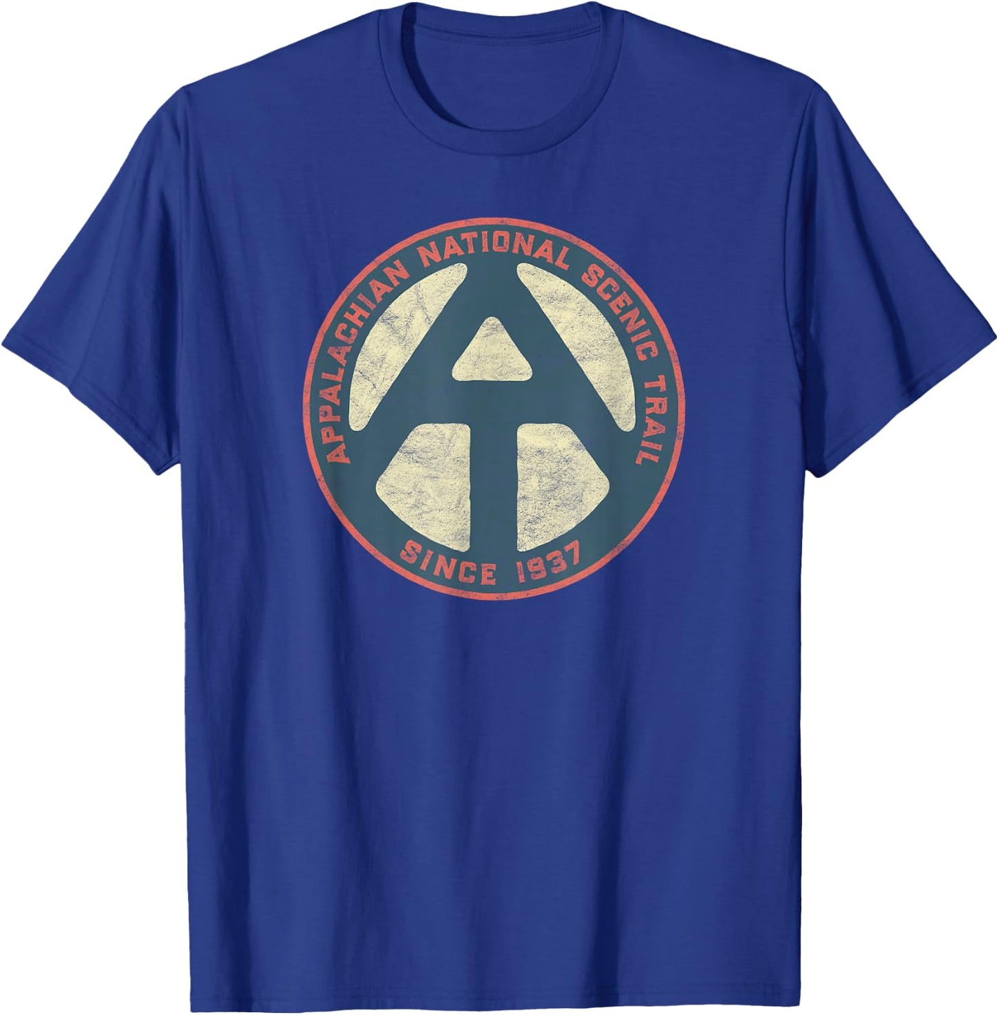 Appalachian Trail Marker Retro National Scenic Trail T-Shirt - T-Shirt | Royal