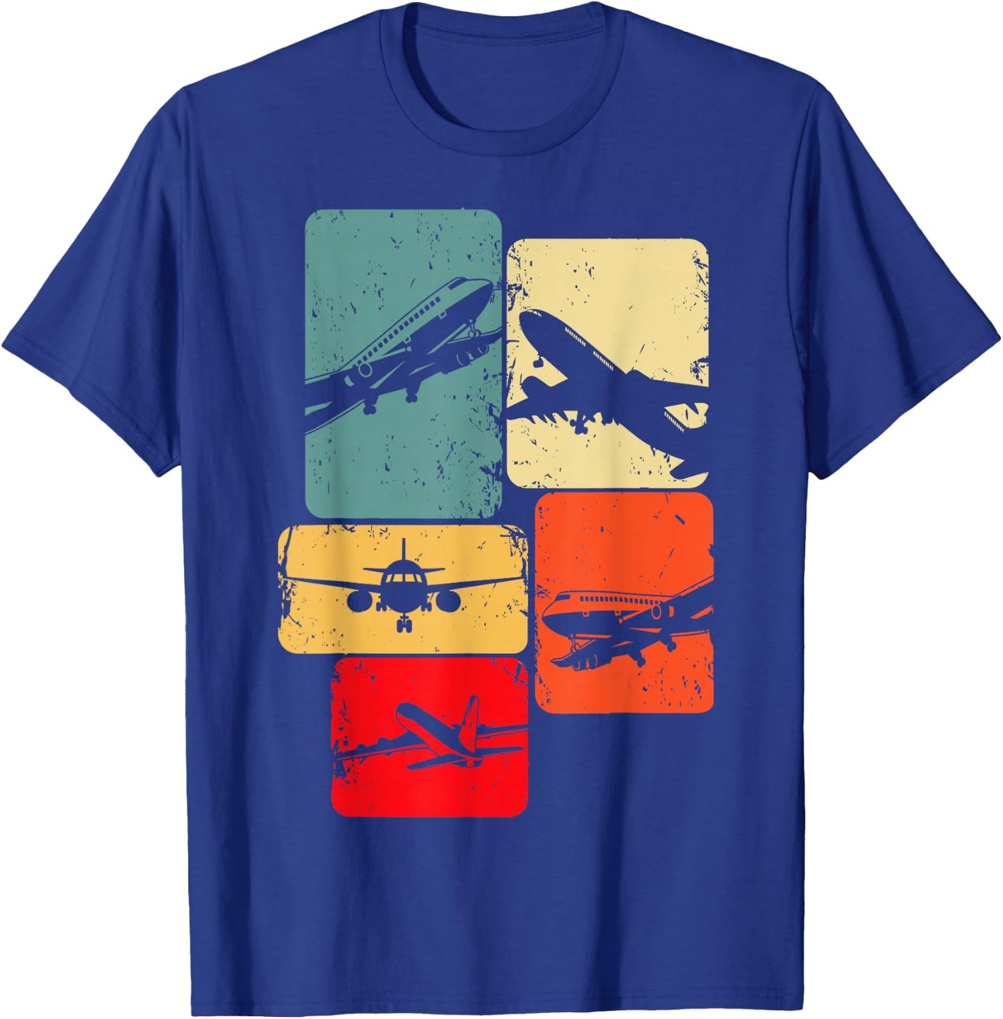 Airplane Pilot Plane Men Toddler Boys Kids T-Shirt - T-Shirt | Royal