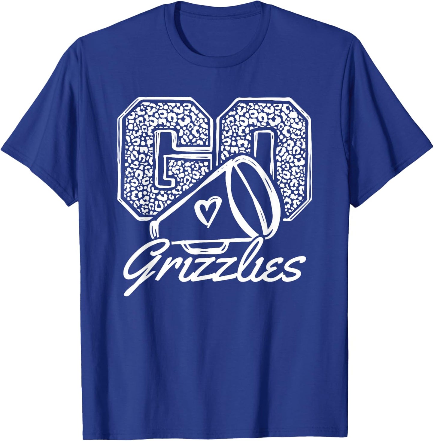 Go Cheer Grizzlies Sports Name Gifts Men Women Boy Girl T-Shirt - T-Shirt | Royal