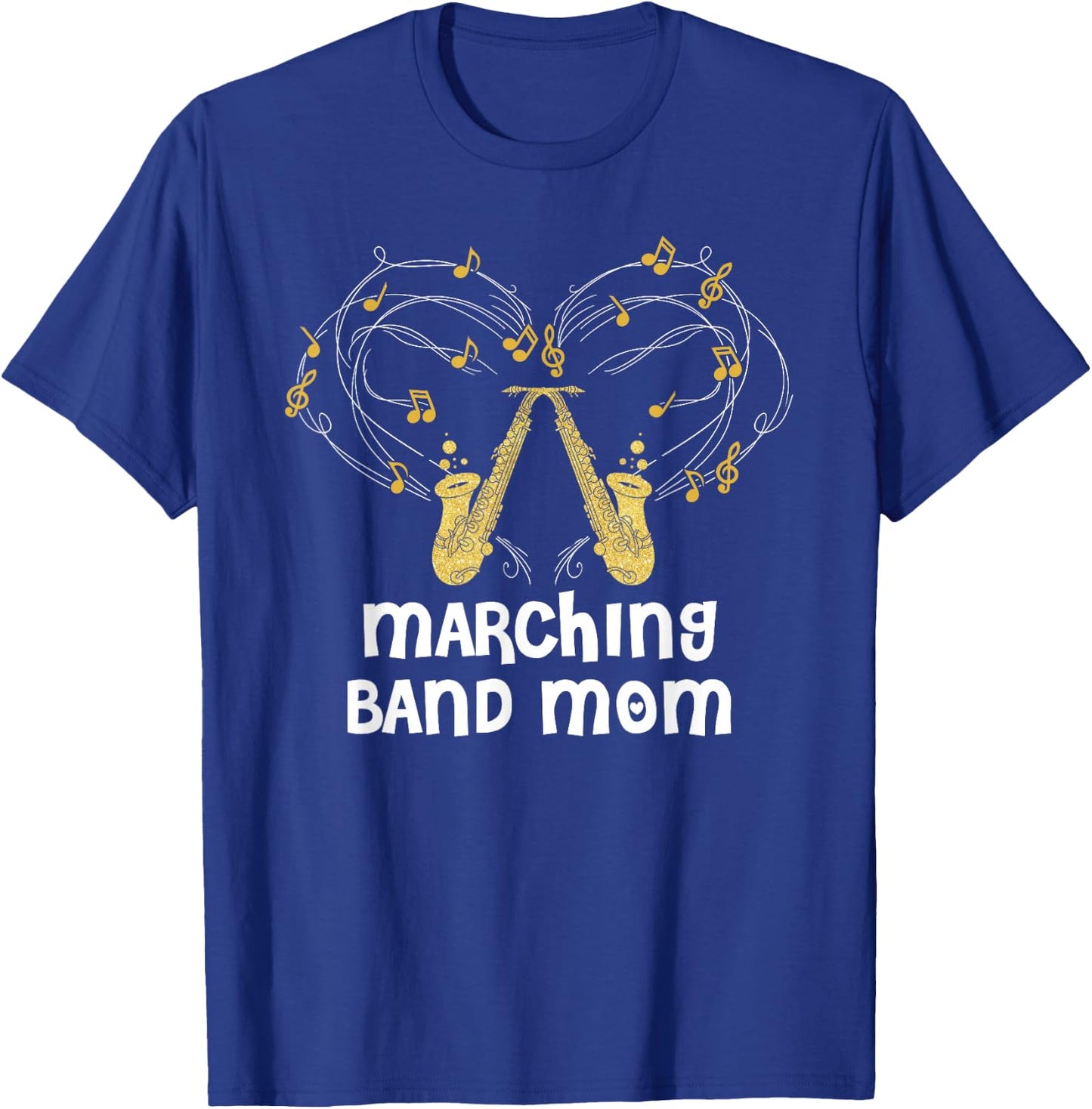 Marschkapellen Mama Music Saxophone T-Shirt - T-Shirt | Royal