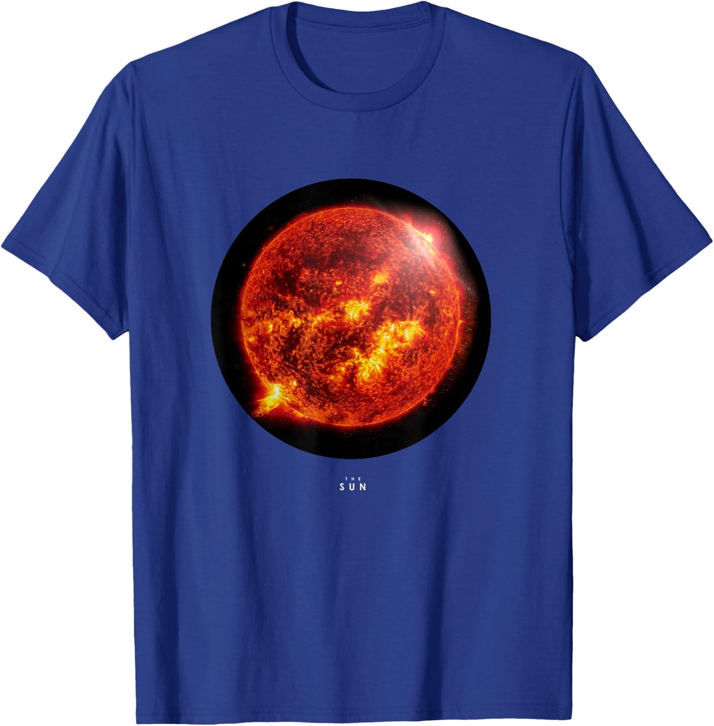 The Sun - Realistic Render Star Solar System Astronomy T-Shirt - T-Shirt | Royal