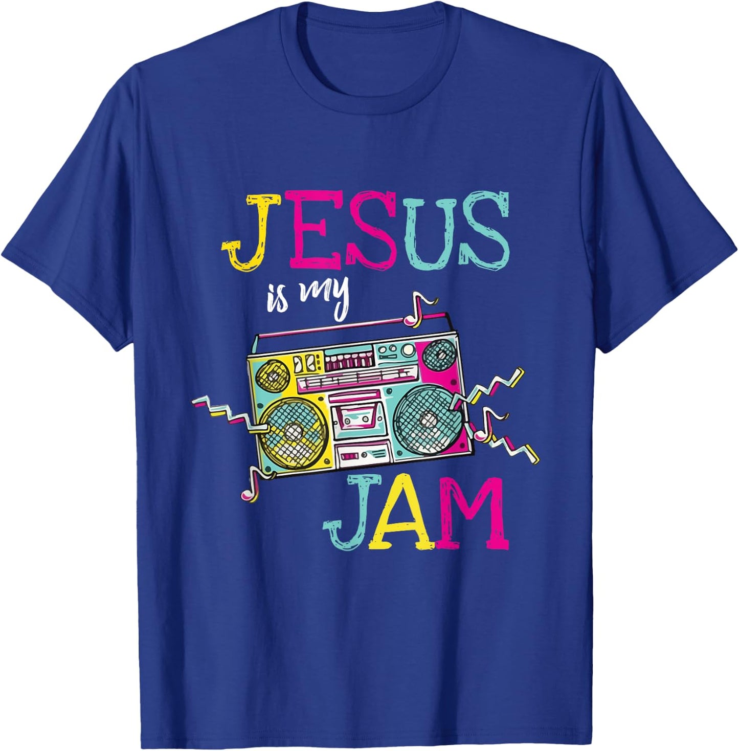 Jesus Is My Jam - Christian Faith Religion Music Lover T-Shirt - T-Shirt | Royal