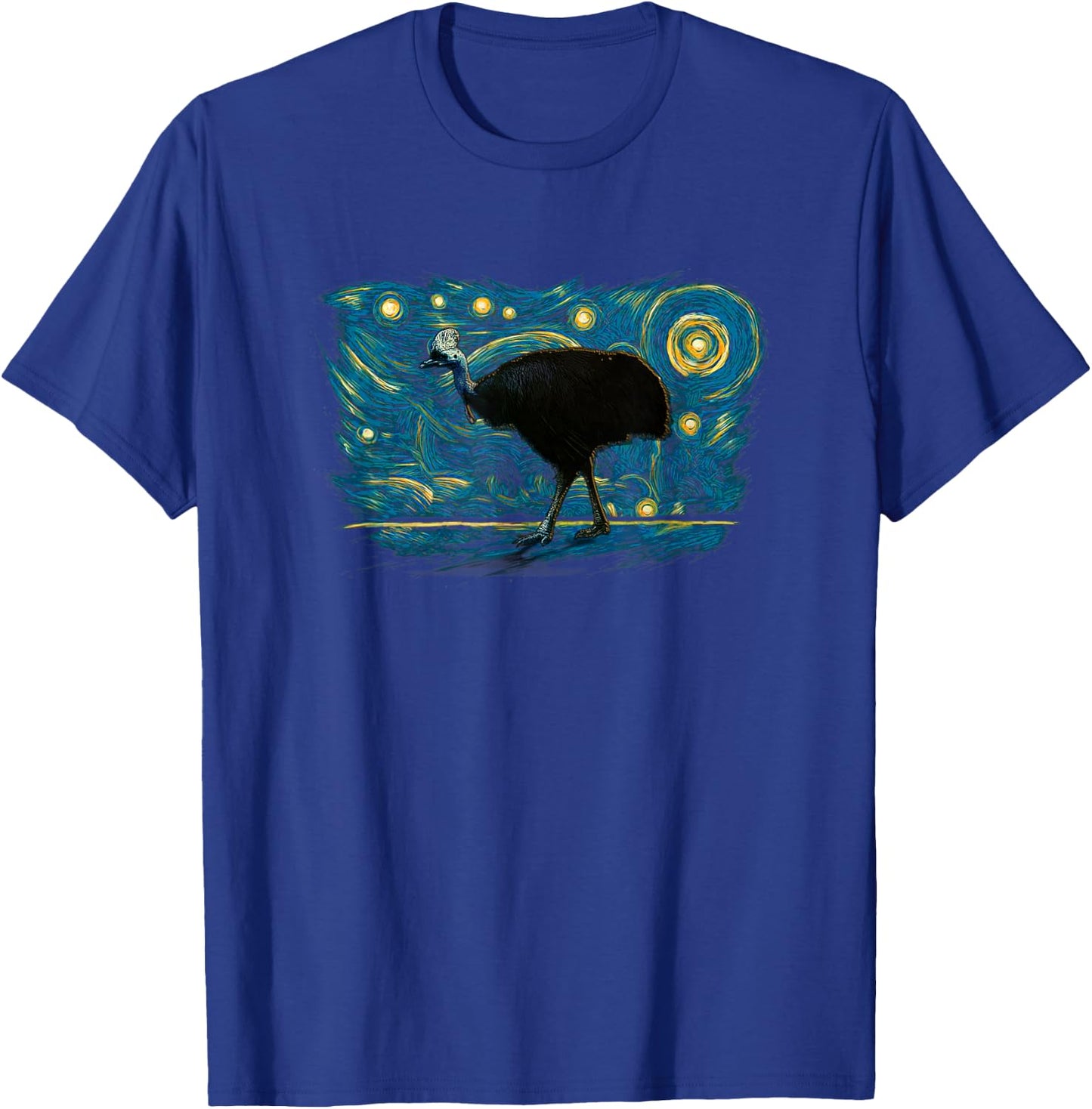 Retro Vintage Style Cassowary T-Shirt - T-Shirt | Royal