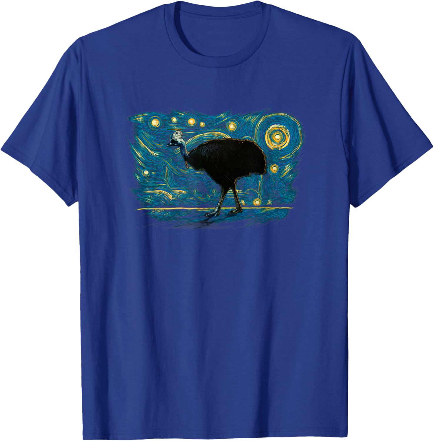 Retro Vintage Style Cassowary T-Shirt - T-Shirt | Royal